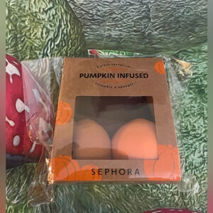 🎉2 x HOST PICK🎉Sephora Mini Pumpkin Infused Sponge Set, NWT